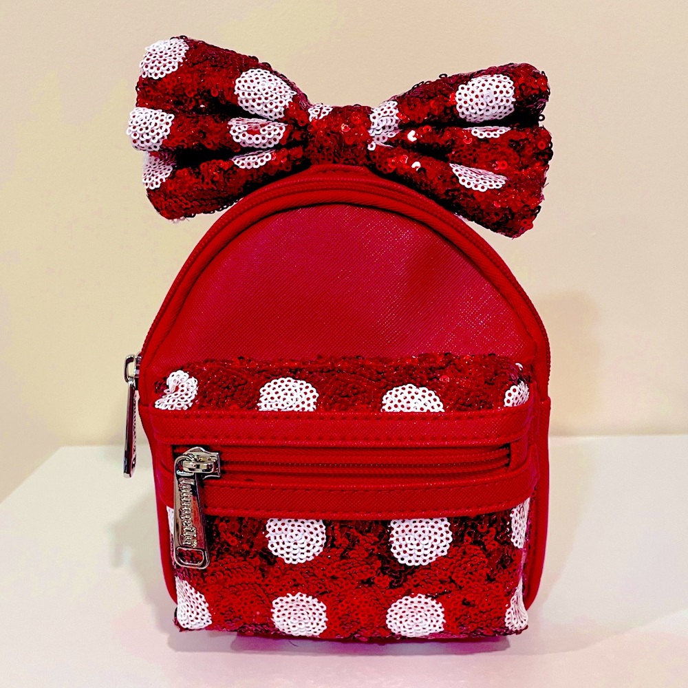 Disney Parks Loungefly Wristlet Bag - Minnie Mouse Bow Polka Dots